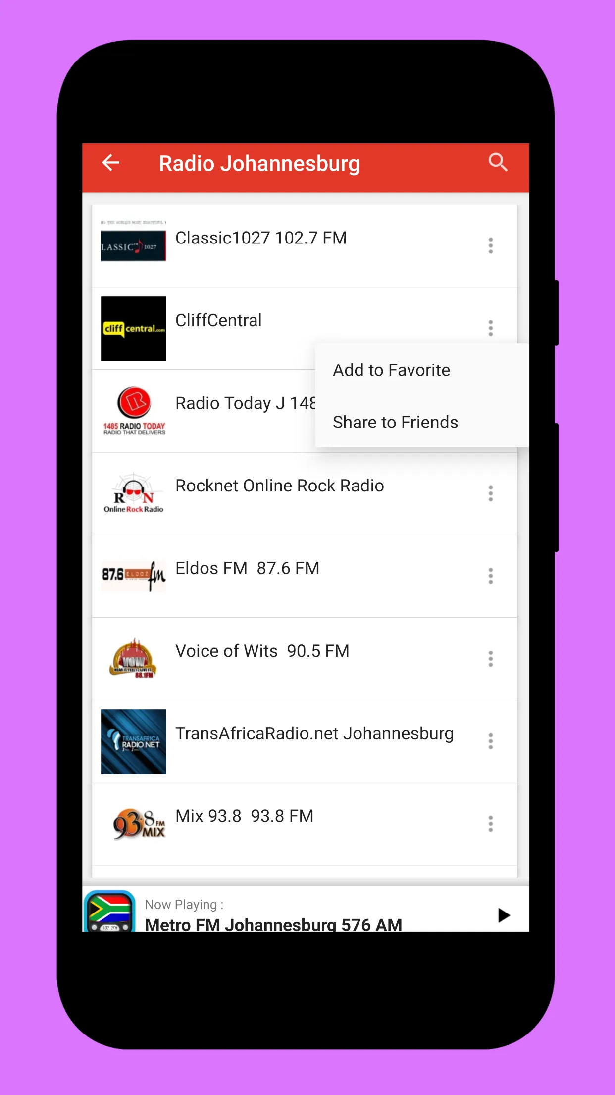 Radio South Africa + Radio FM | Indus Appstore | Screenshot