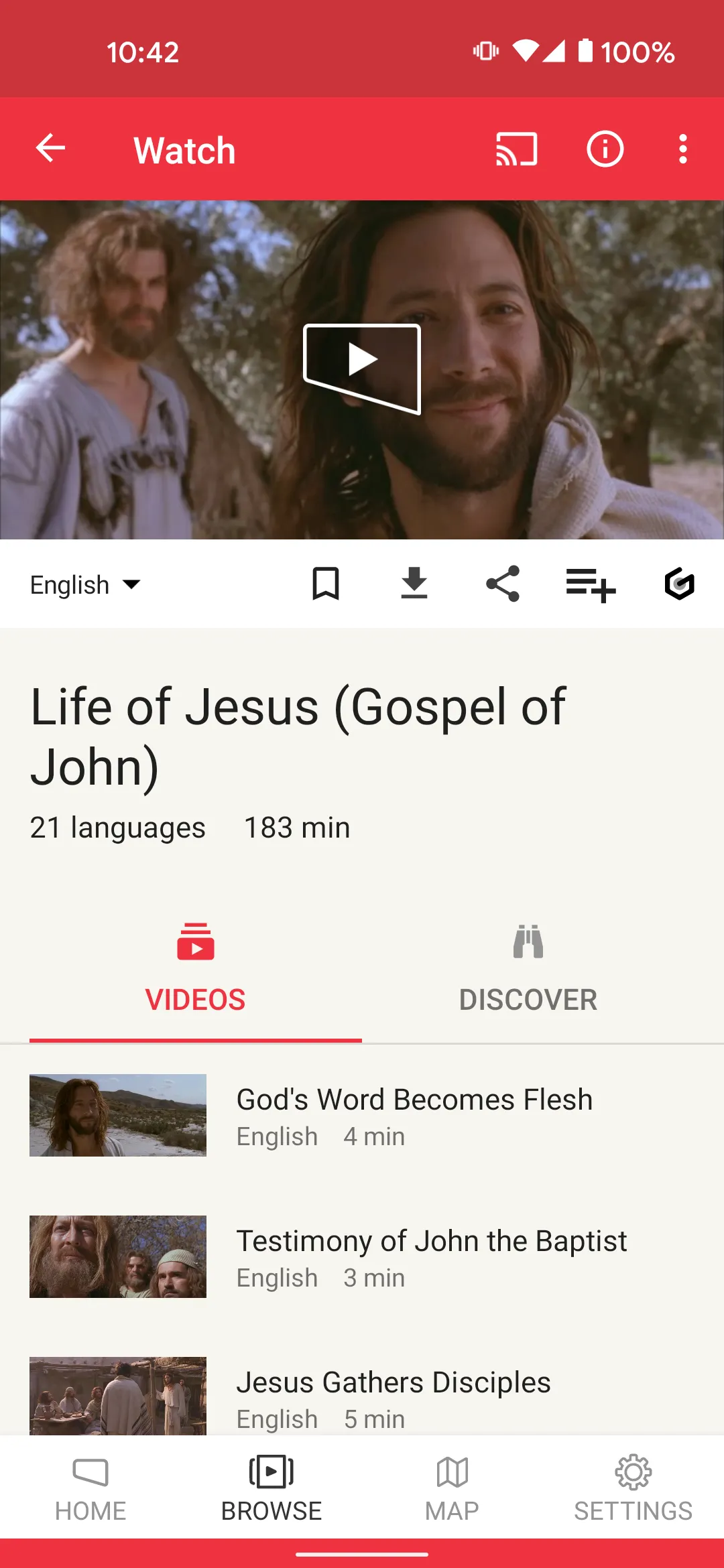 Jesus Film Project | Indus Appstore | Screenshot