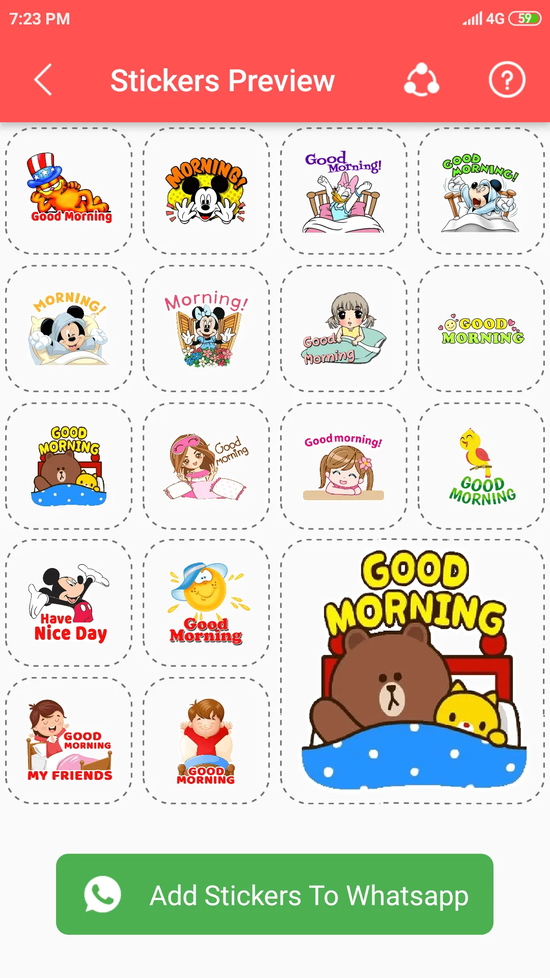 Good Night  WA Stickers | Indus Appstore | Screenshot