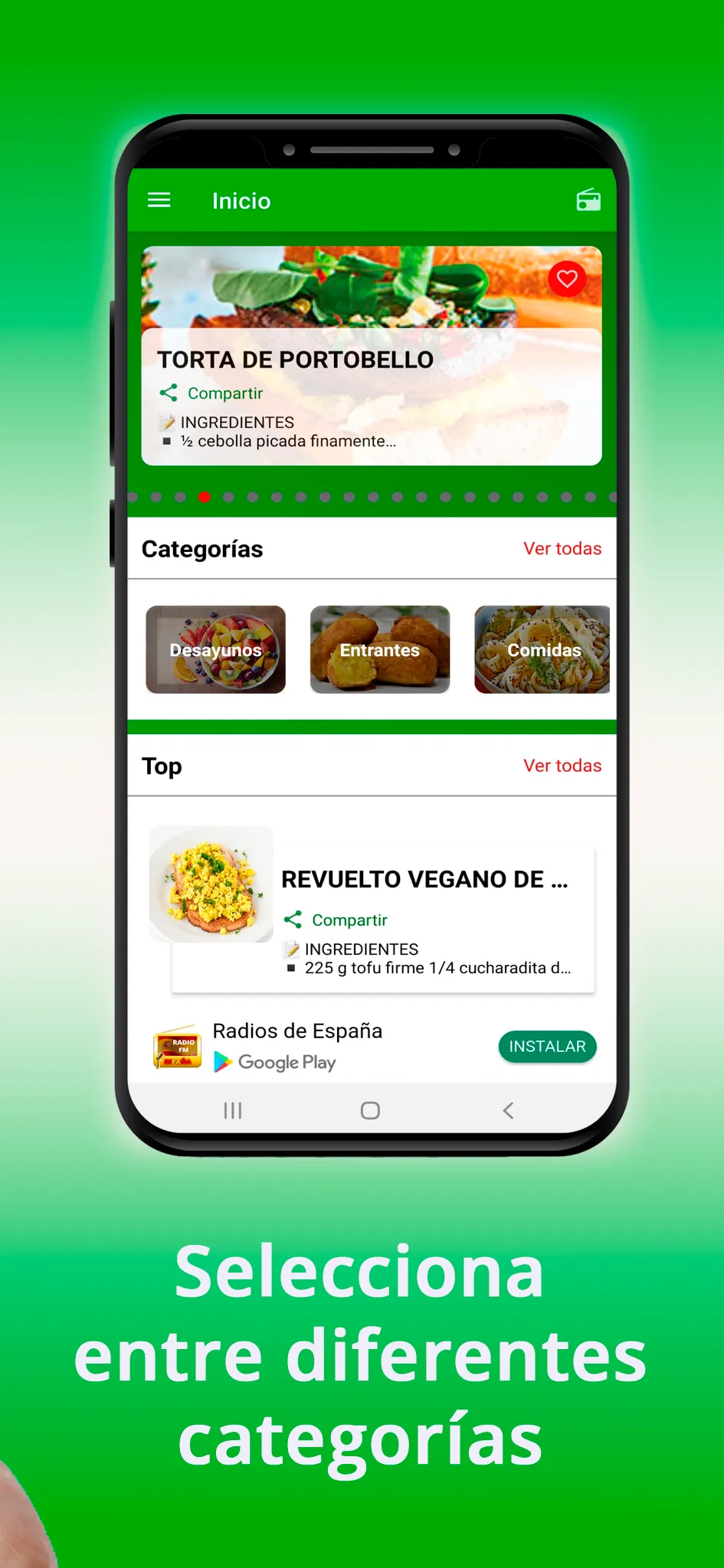 Recetas Fáciles Veganas | Indus Appstore | Screenshot