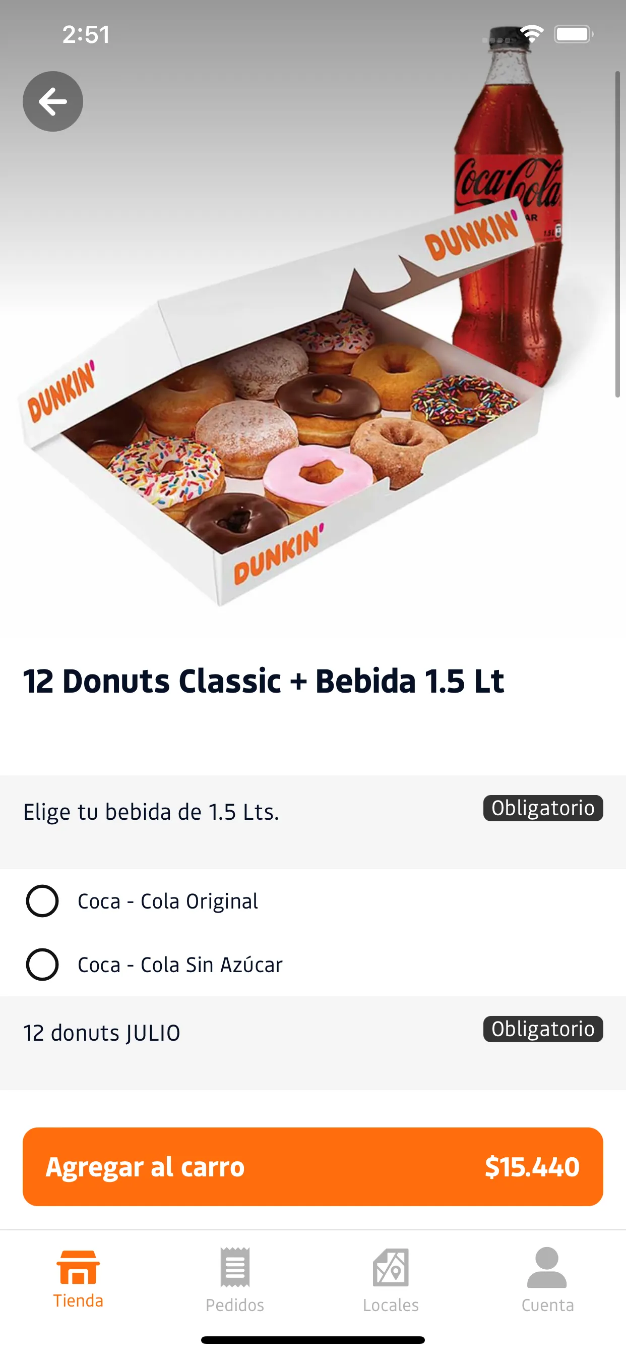 Dunkin' App Chile | Indus Appstore | Screenshot