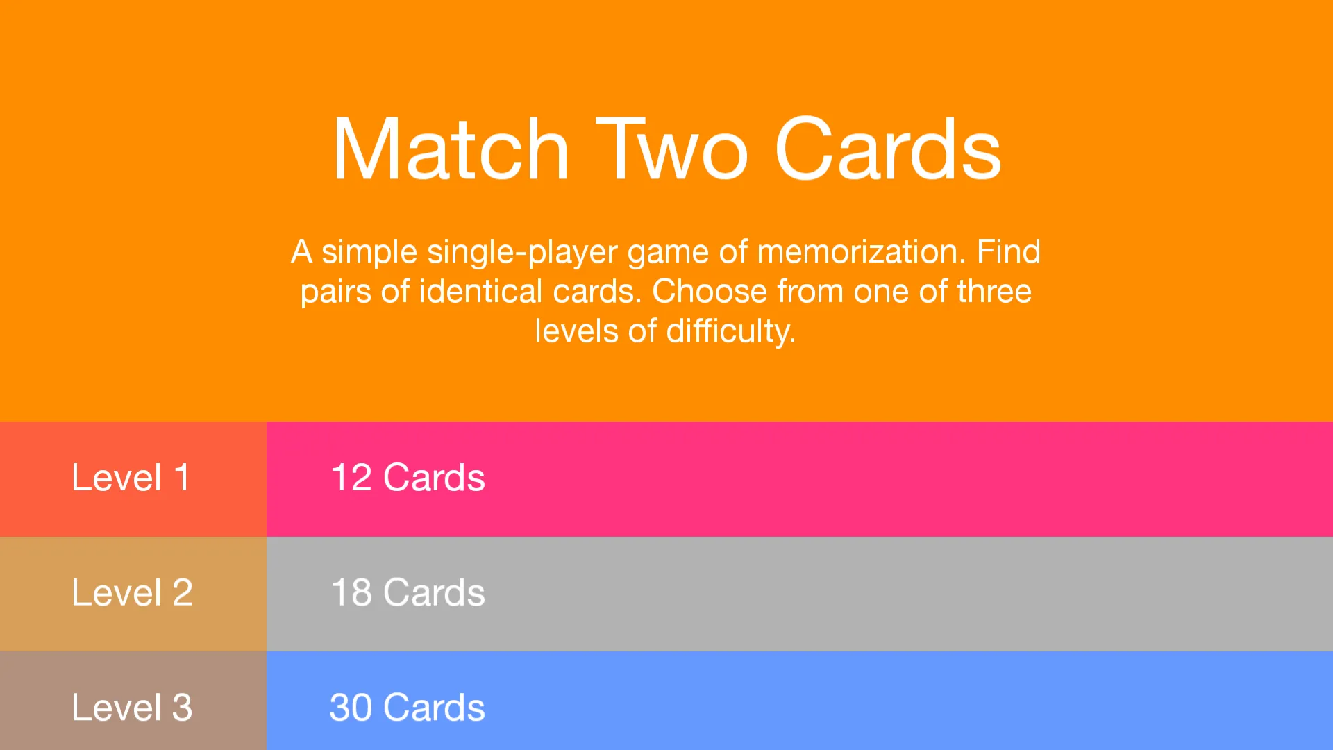 Match Two Cards - Brain Test | Indus Appstore | Screenshot