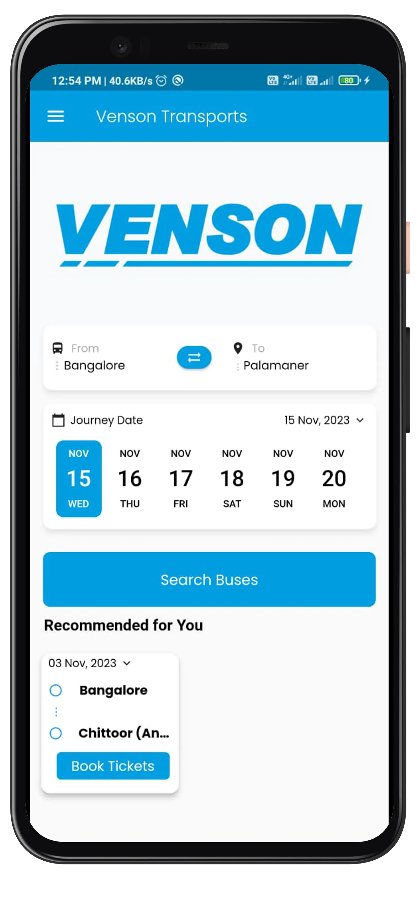 Venson Transports | Indus Appstore | Screenshot