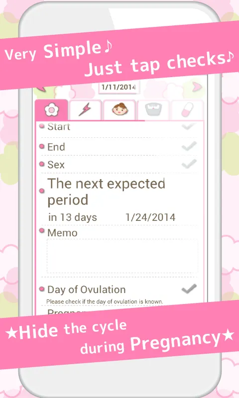 LadysCalendar (Period) | Indus Appstore | Screenshot