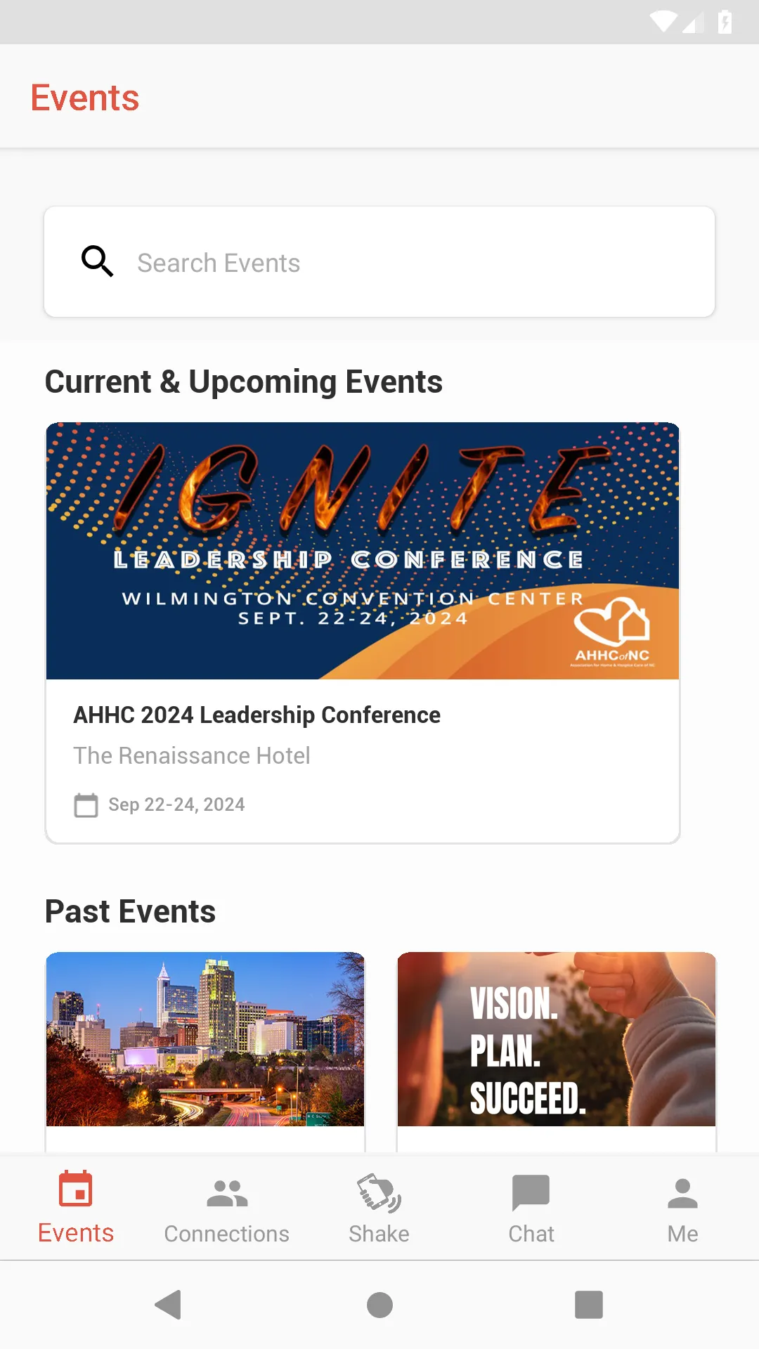 AHHC of NC Events | Indus Appstore | Screenshot