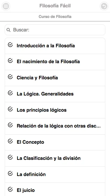 Filosofía Fácil | Indus Appstore | Screenshot