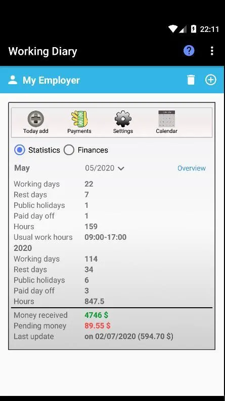 Working Diary | Indus Appstore | Screenshot