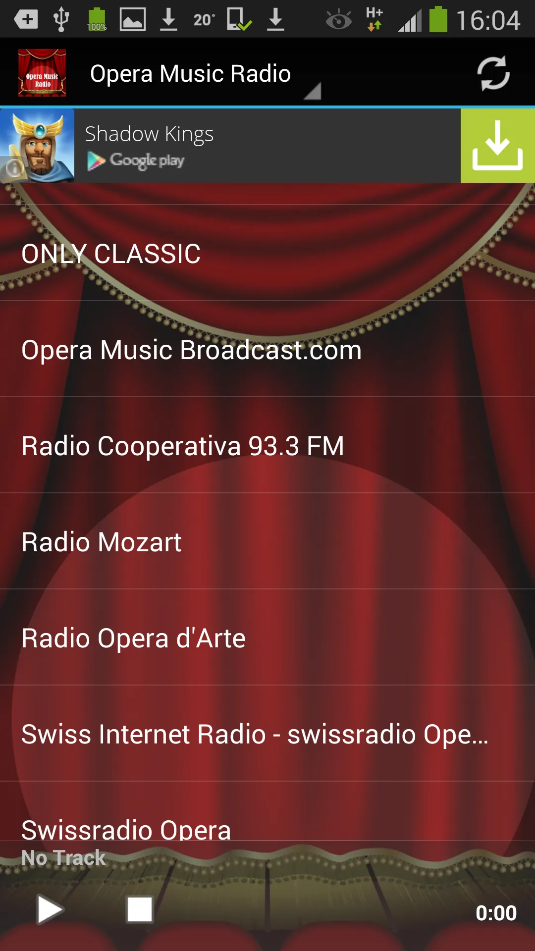 Opera Music Radio | Indus Appstore | Screenshot