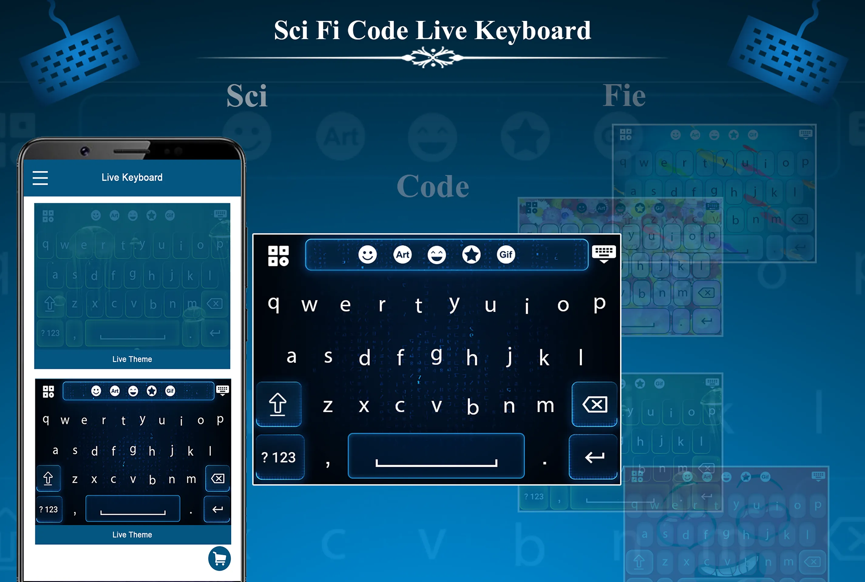 SciFi Code Live Keyboard | Indus Appstore | Screenshot