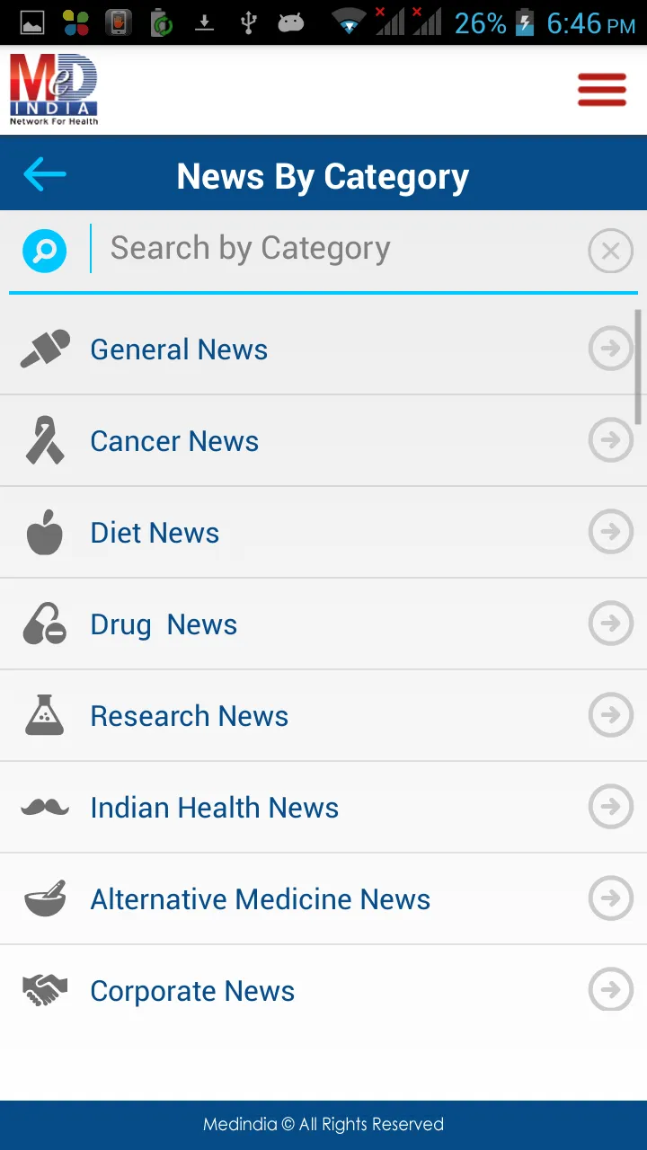 Medindia Health News | Indus Appstore | Screenshot