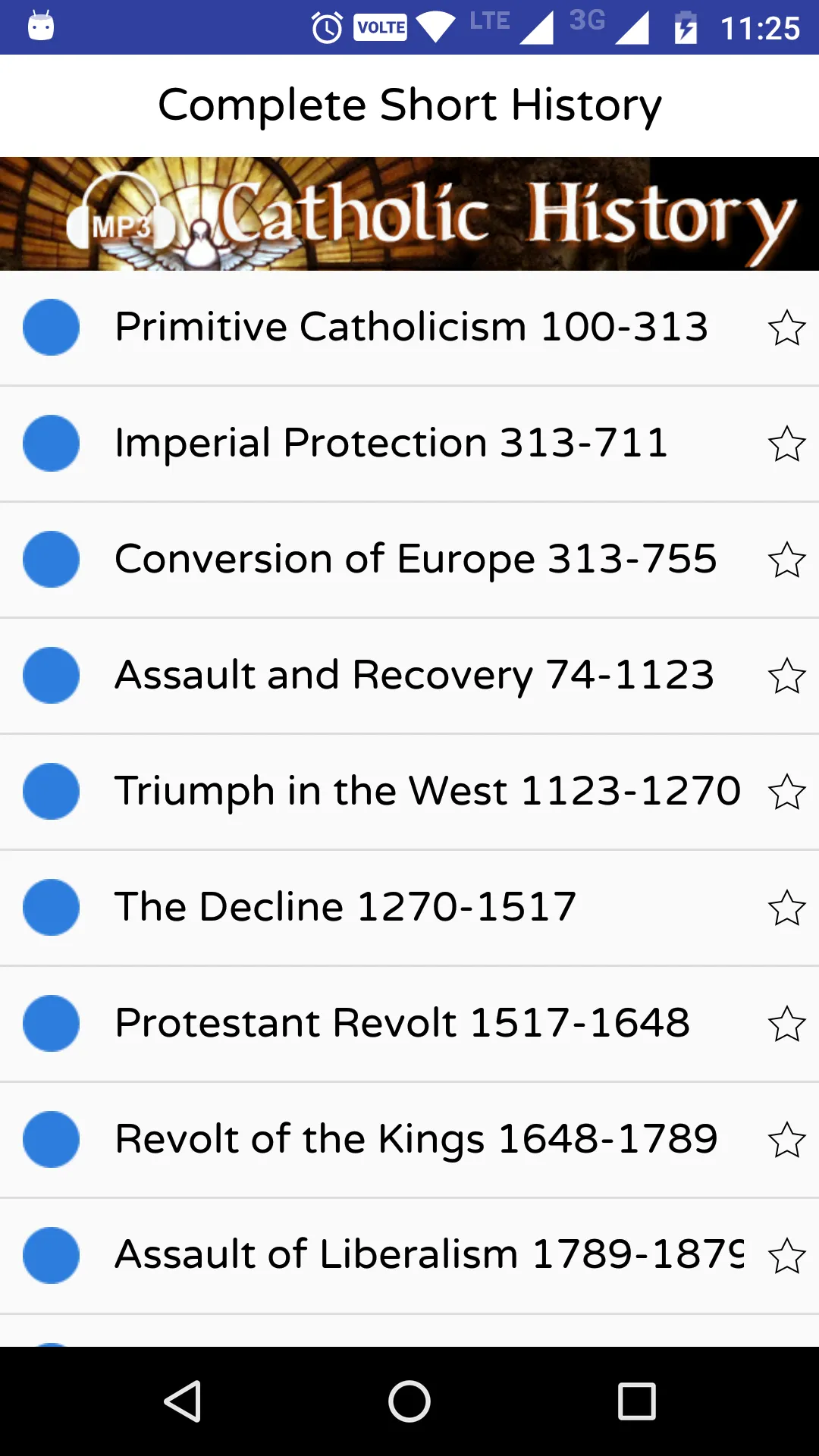 Catholic History Audio Talks | Indus Appstore | Screenshot