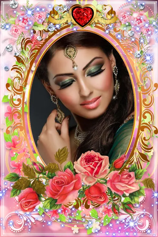 Love Flower Photo Frame | Indus Appstore | Screenshot