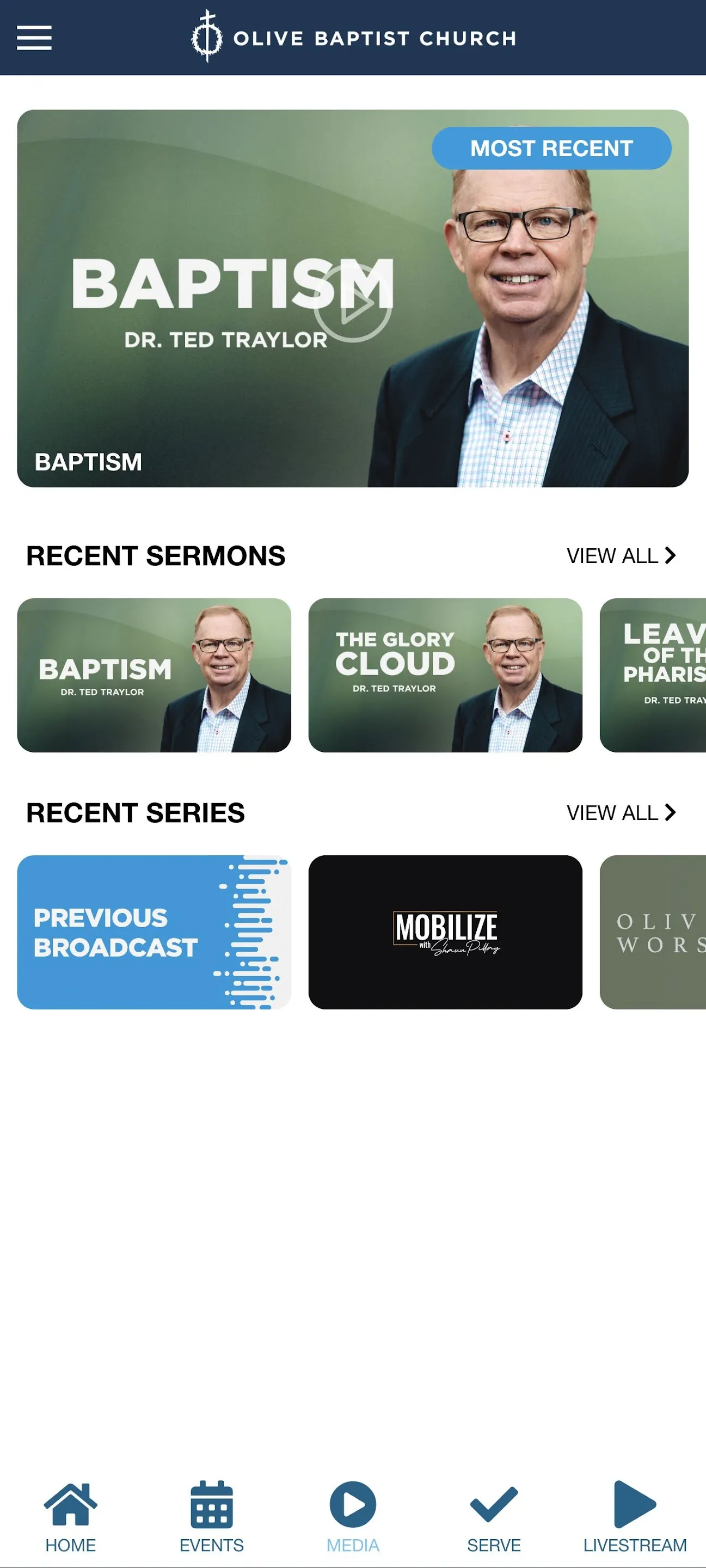 Olive Baptist Church | Indus Appstore | Screenshot