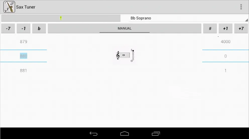 Sax Tuner Demo | Indus Appstore | Screenshot