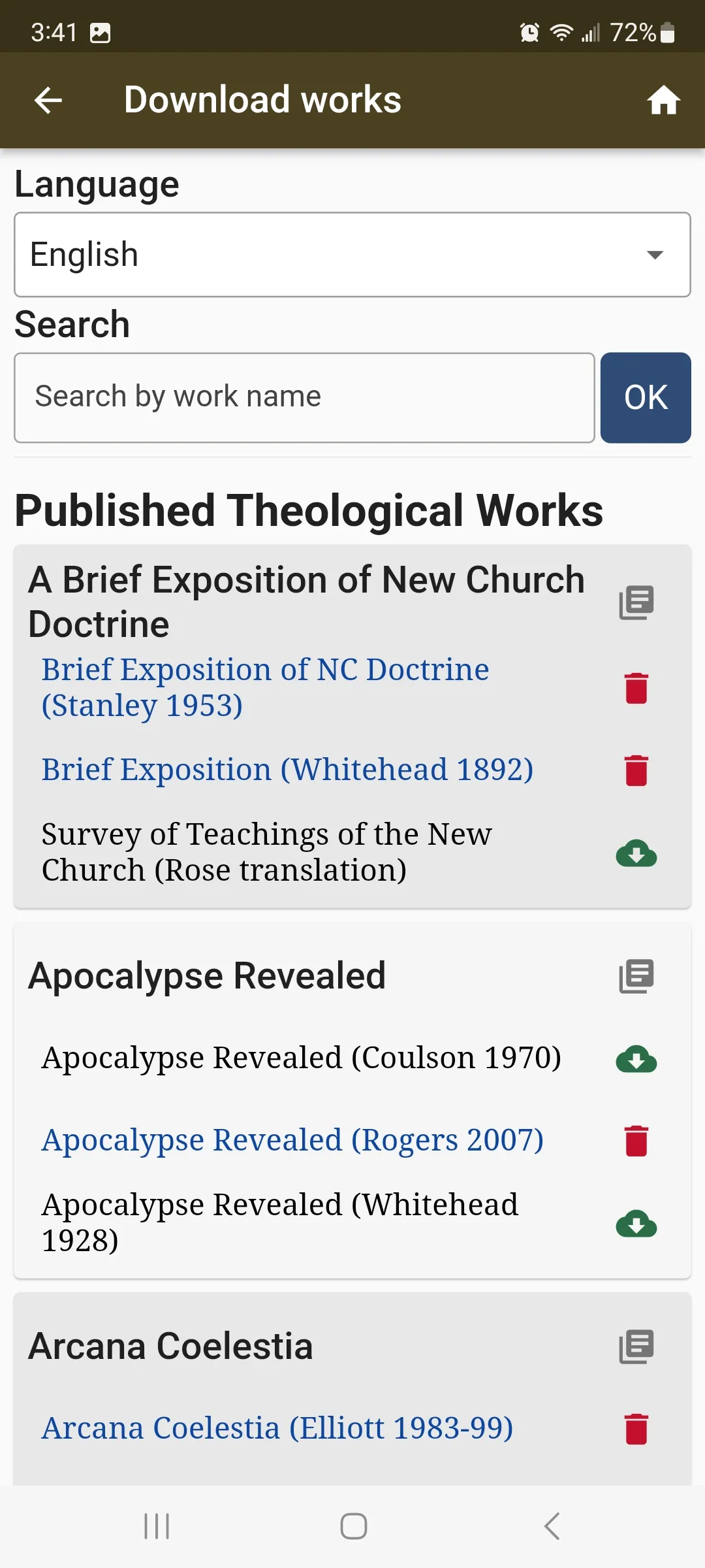 Swedenborg Reader | Indus Appstore | Screenshot