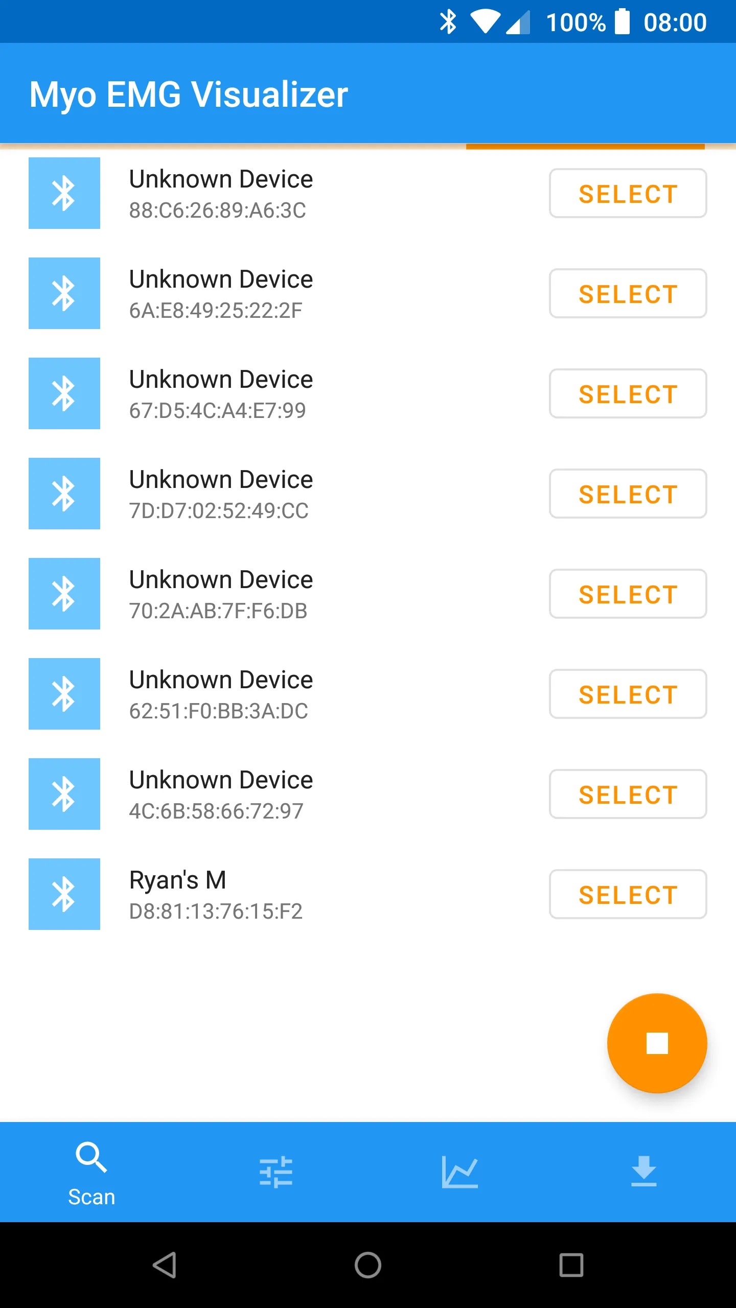 Myo EMG Visualizer | Indus Appstore | Screenshot