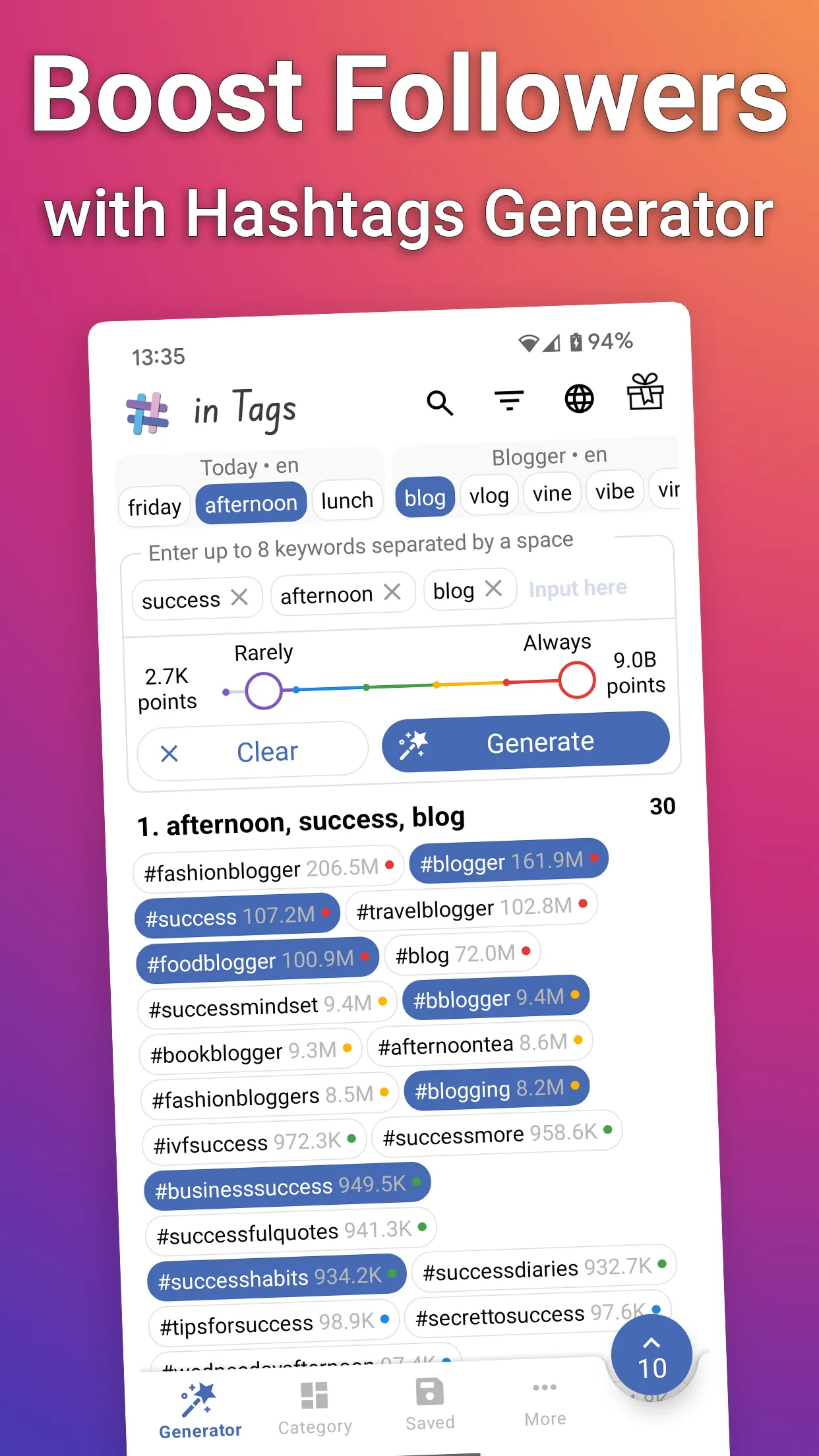 in Tags - AI Hashtag generator | Indus Appstore | Screenshot