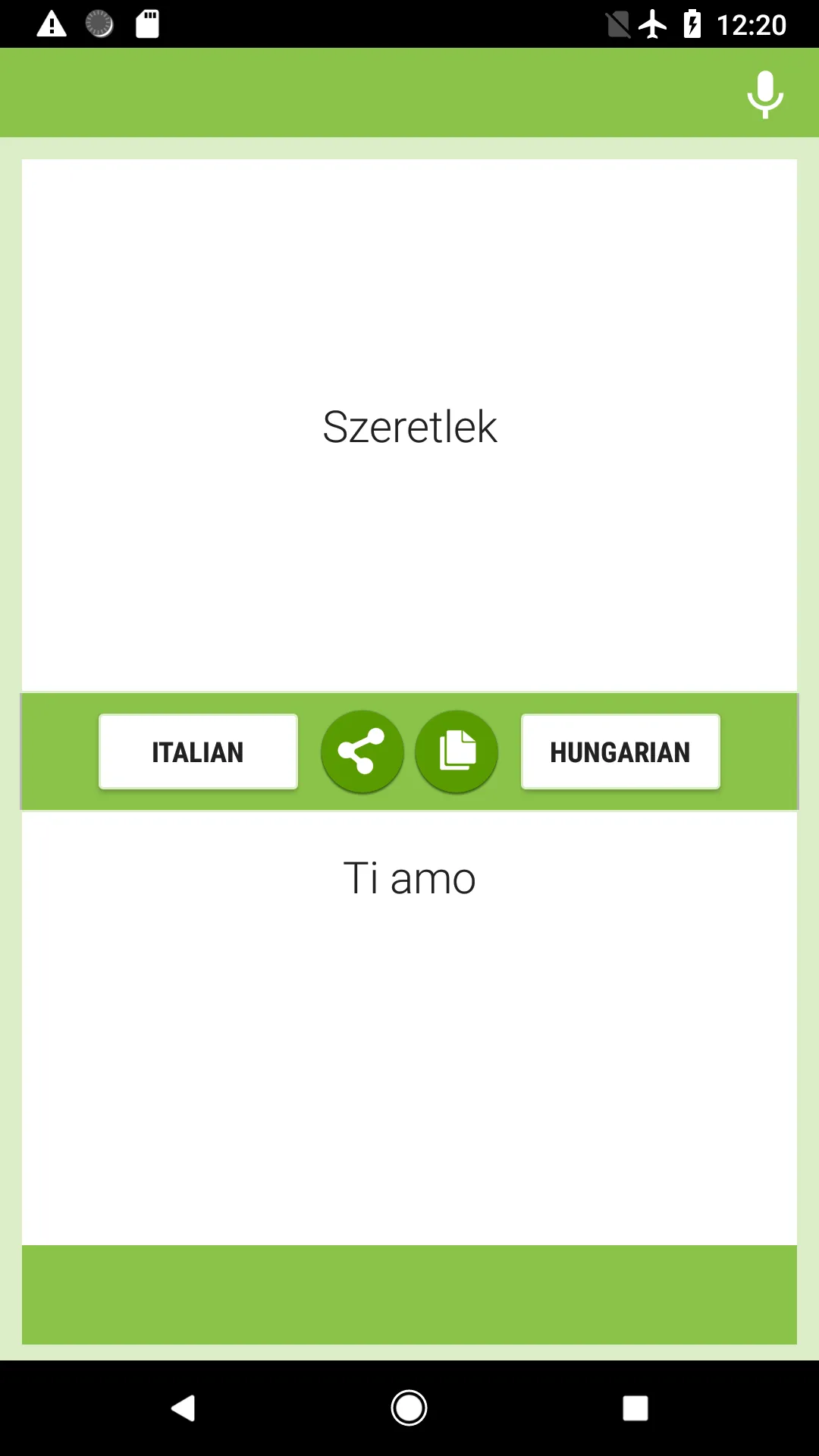 Italian-Hungarian Translator | Indus Appstore | Screenshot