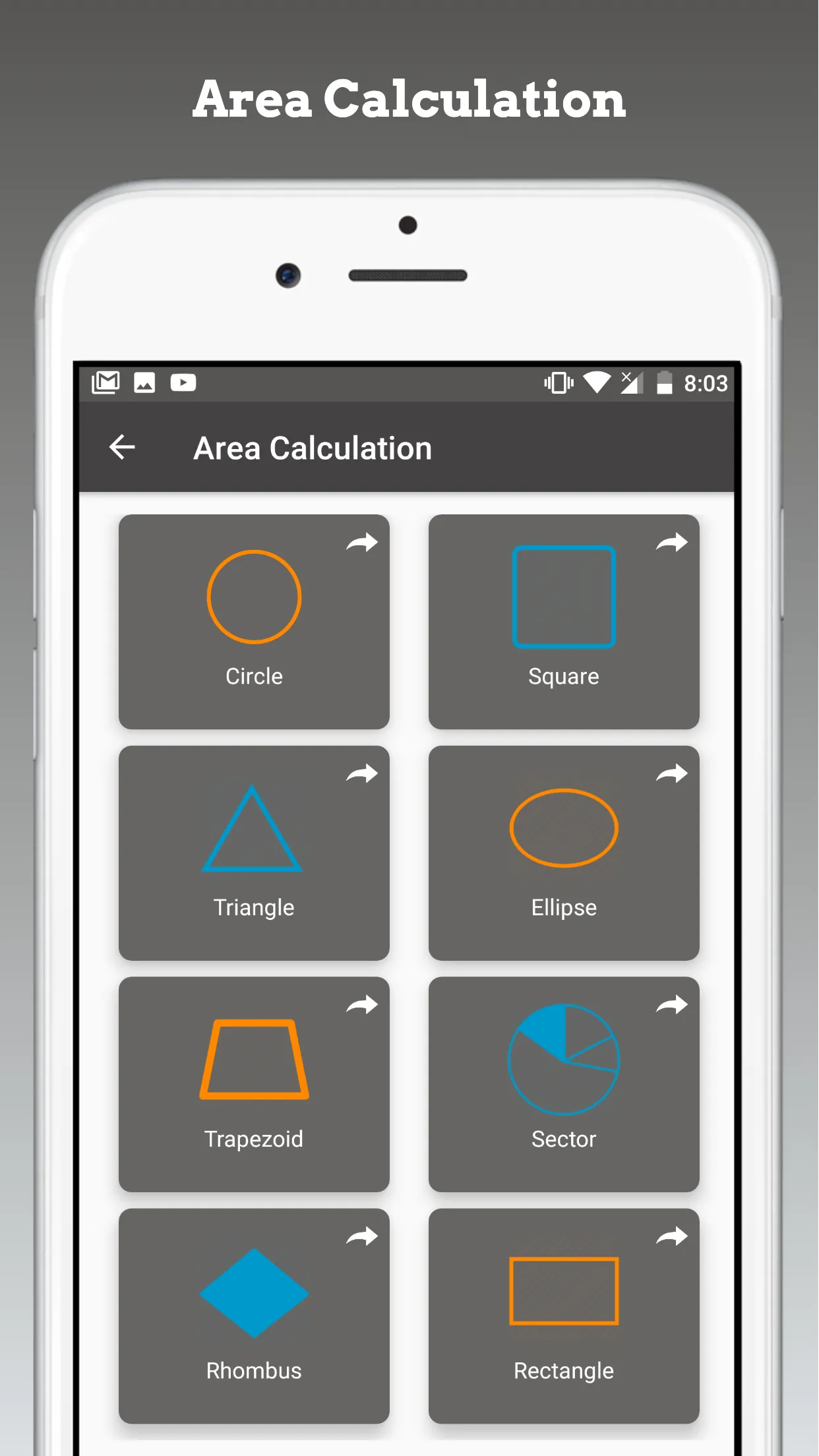 Area and Volume Calculator | Indus Appstore | Screenshot