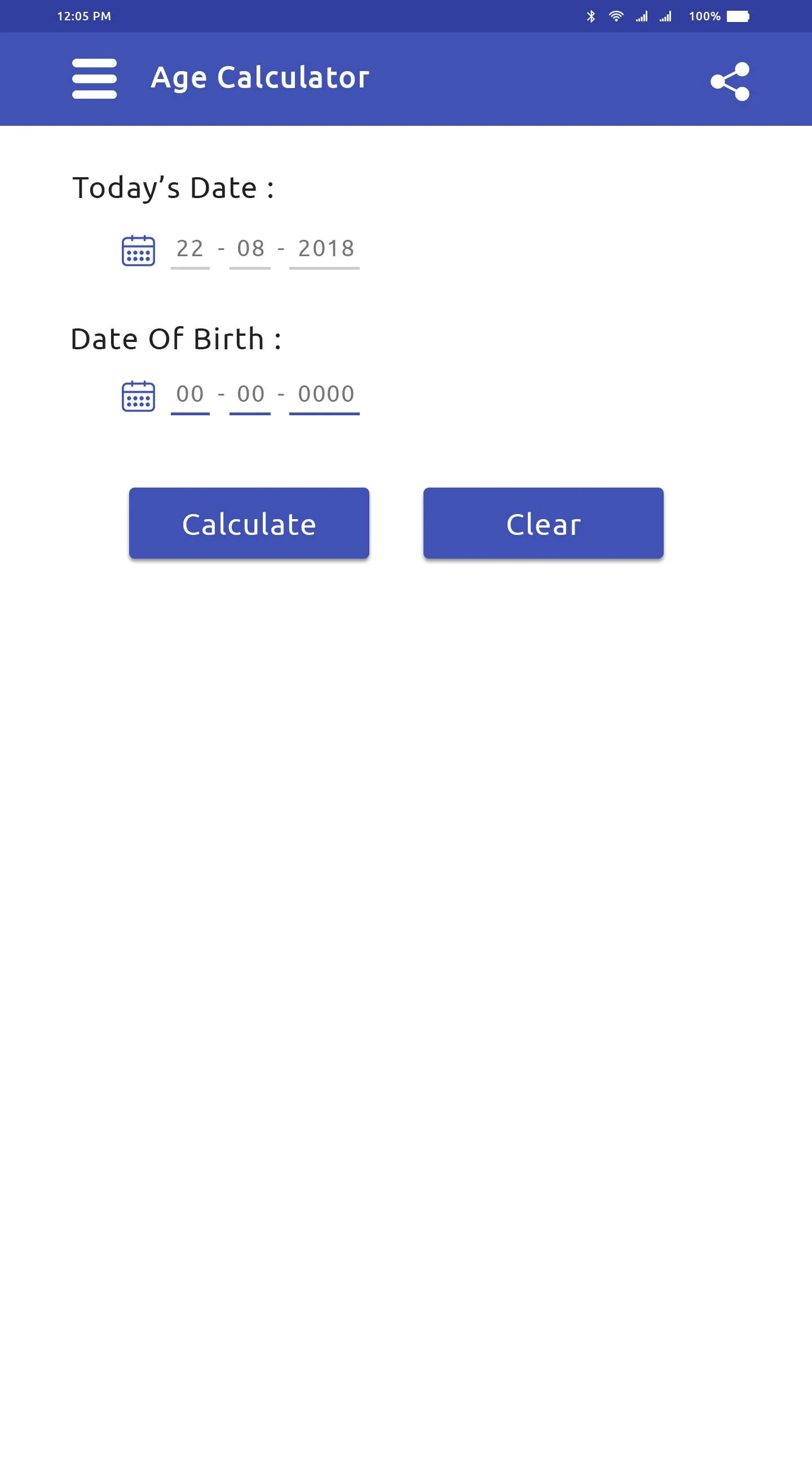 NG Age Calculator | Indus Appstore | Screenshot