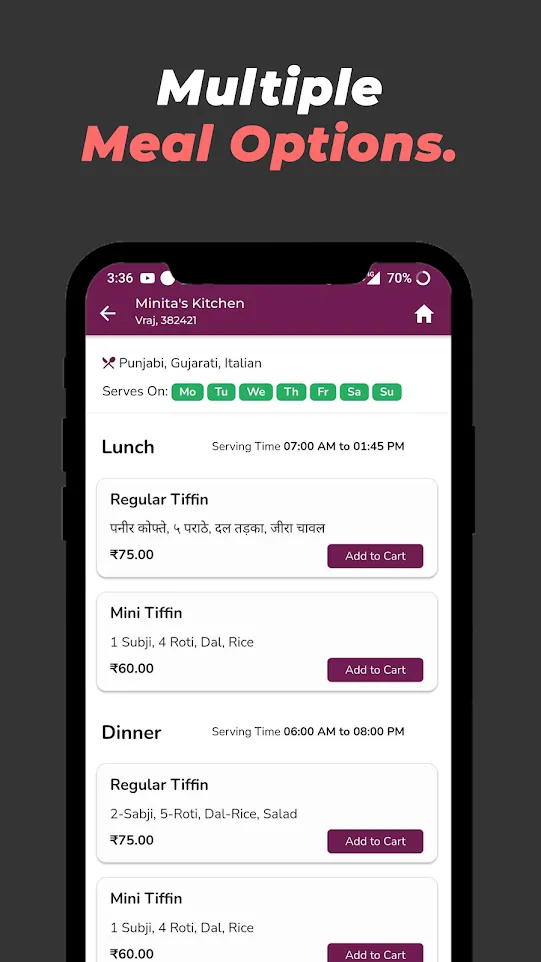 Madhuras - Tiffin Service App | Indus Appstore | Screenshot