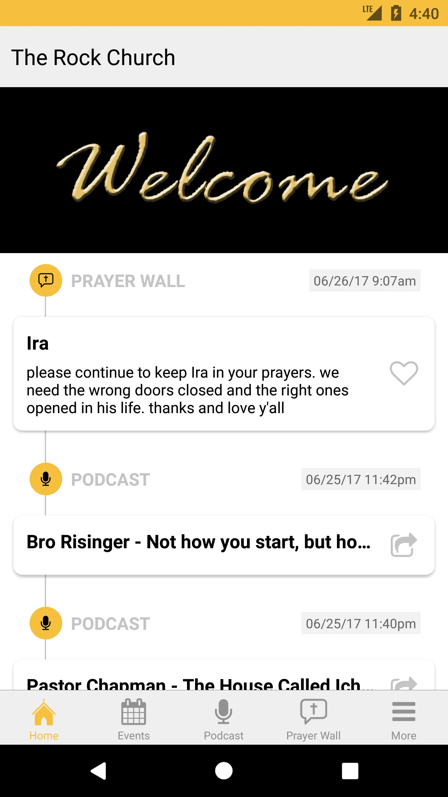 The Rock Church of Morganton | Indus Appstore | Screenshot