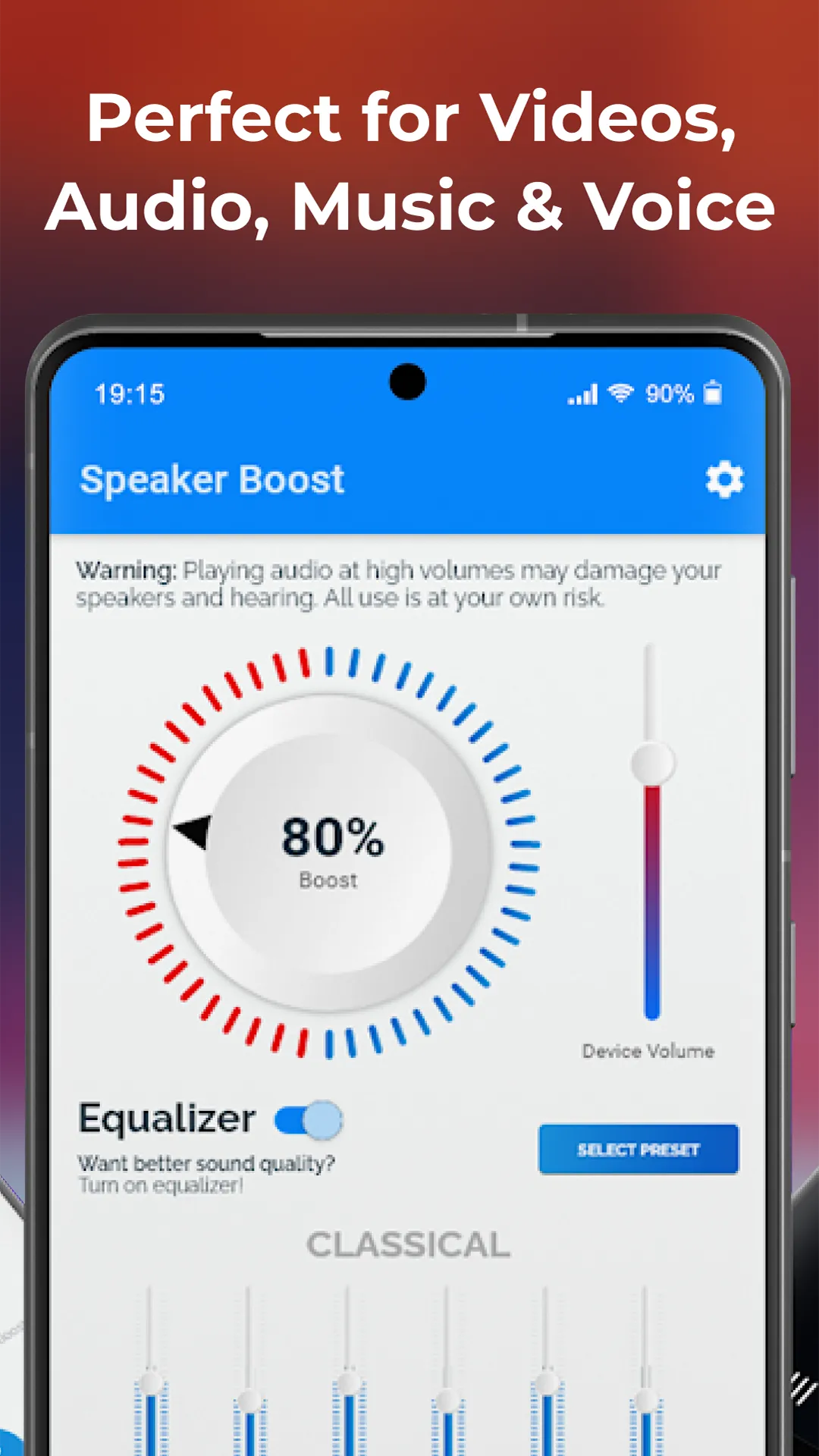 Sound Booster・Increase Volume | Indus Appstore | Screenshot