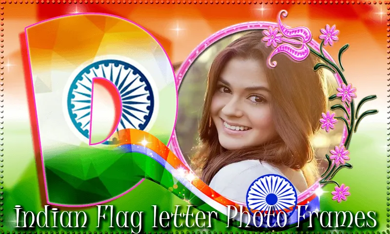 Indian Flag Letter Photo Frame | Indus Appstore | Screenshot