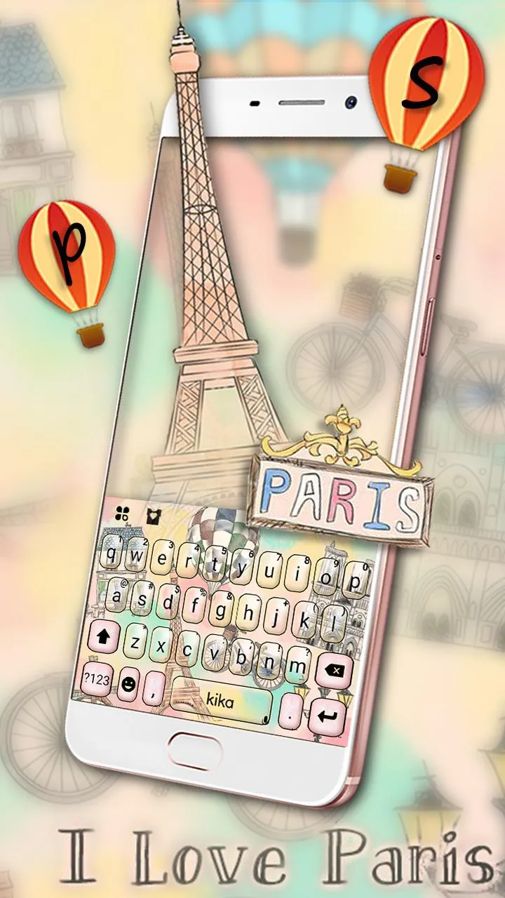 Romantic Paris Holiday Keyboar | Indus Appstore | Screenshot