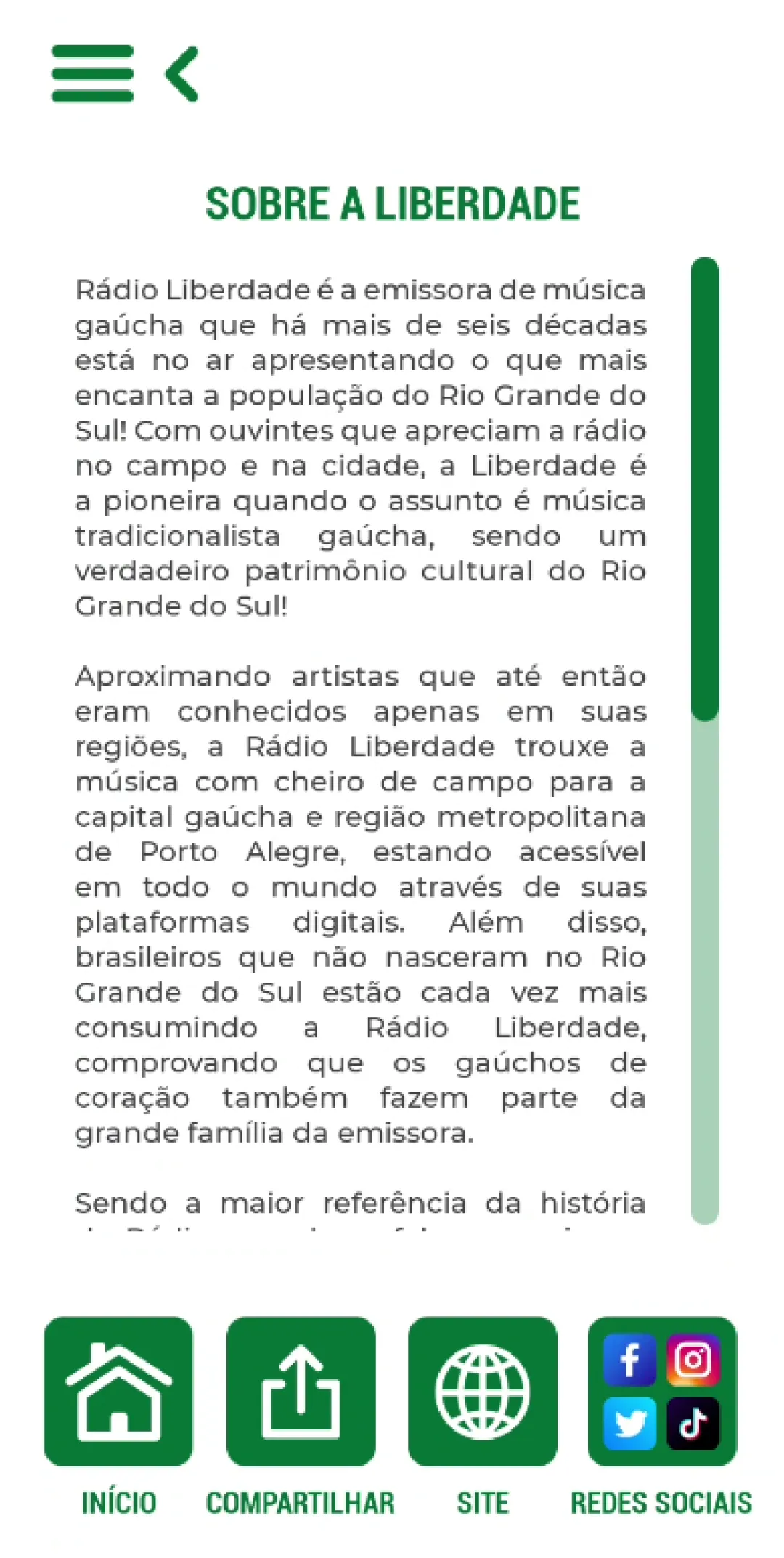 Rádio Liberdade - 82,5 FM | Indus Appstore | Screenshot