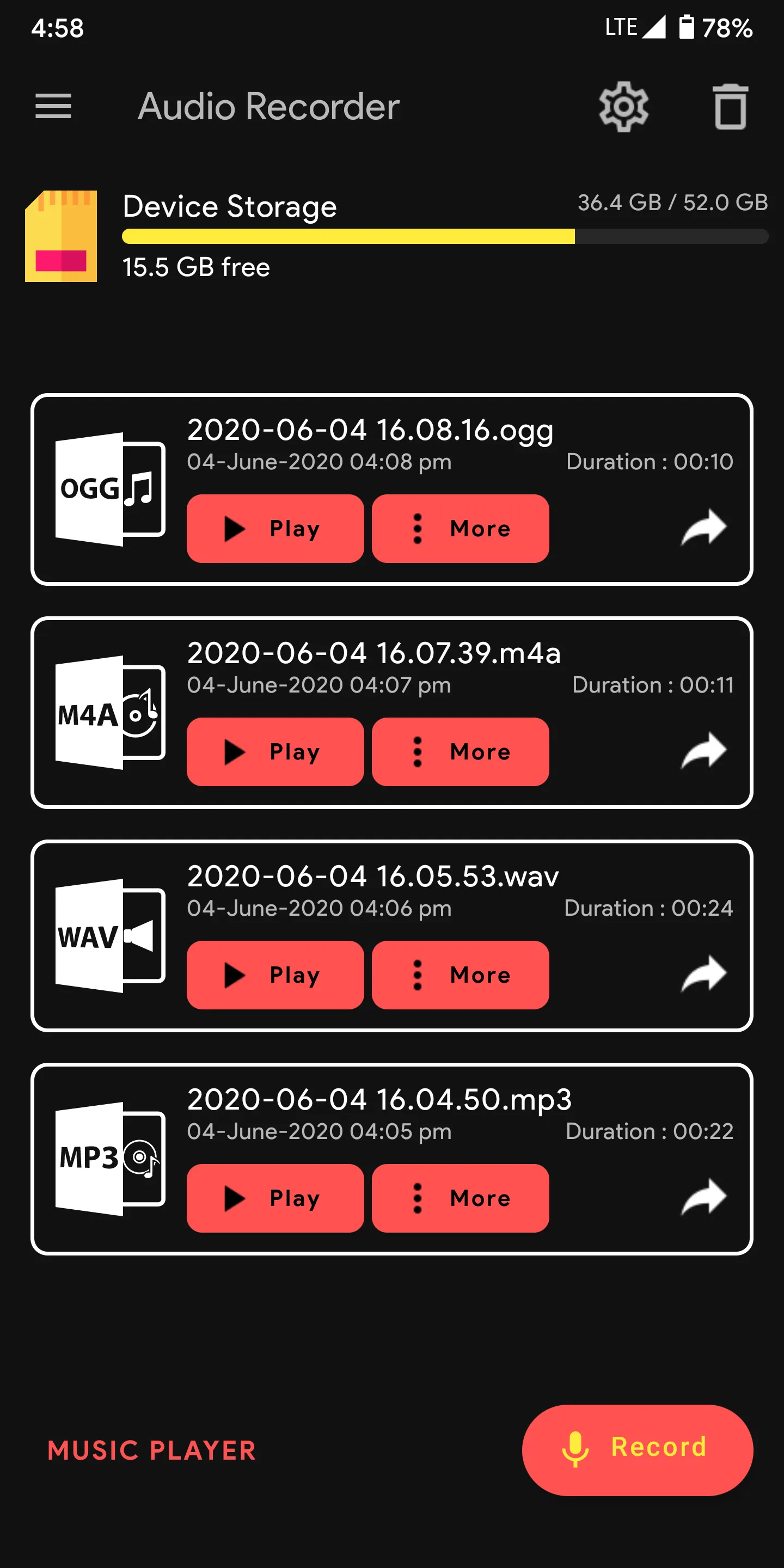 Audio Recorder | Indus Appstore | Screenshot