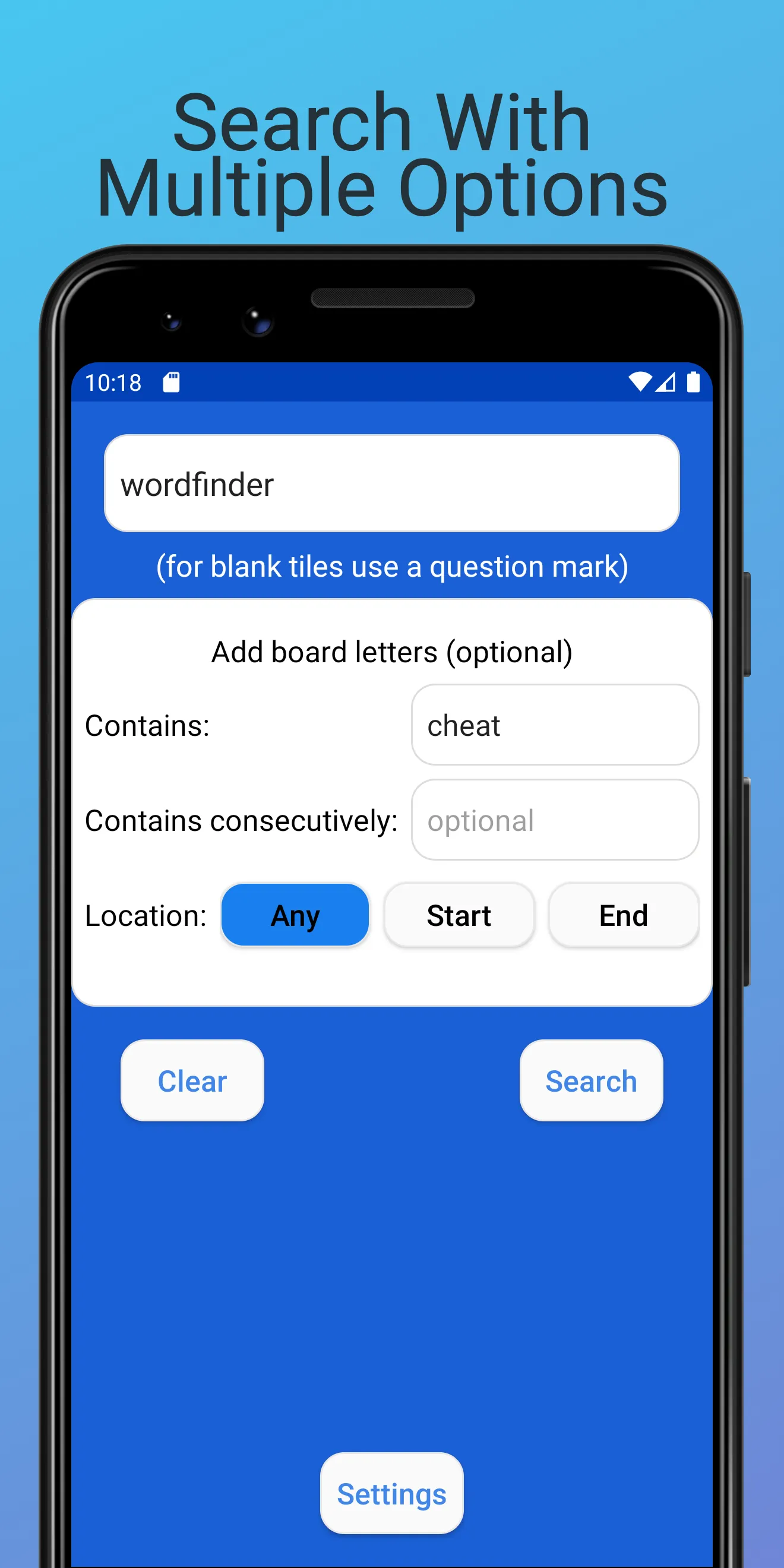 Word Cheats for Scrabble & WWF | Indus Appstore | Screenshot