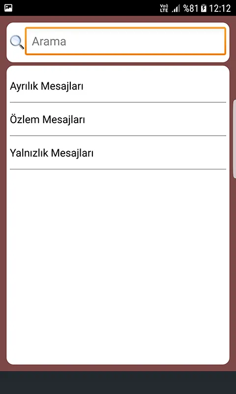 Ayrılık Özlem Yalnız Mesajları | Indus Appstore | Screenshot