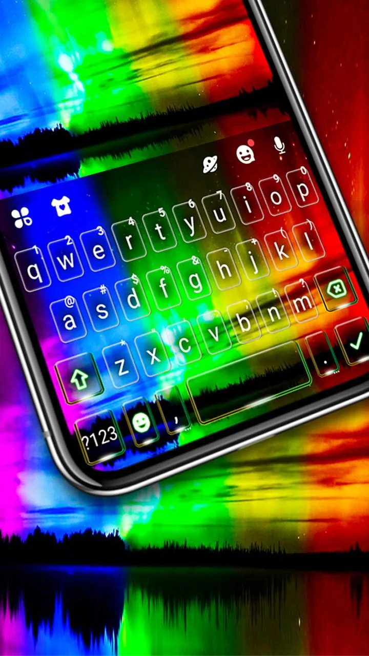 Aurora Nothern Lights Keyboard | Indus Appstore | Screenshot