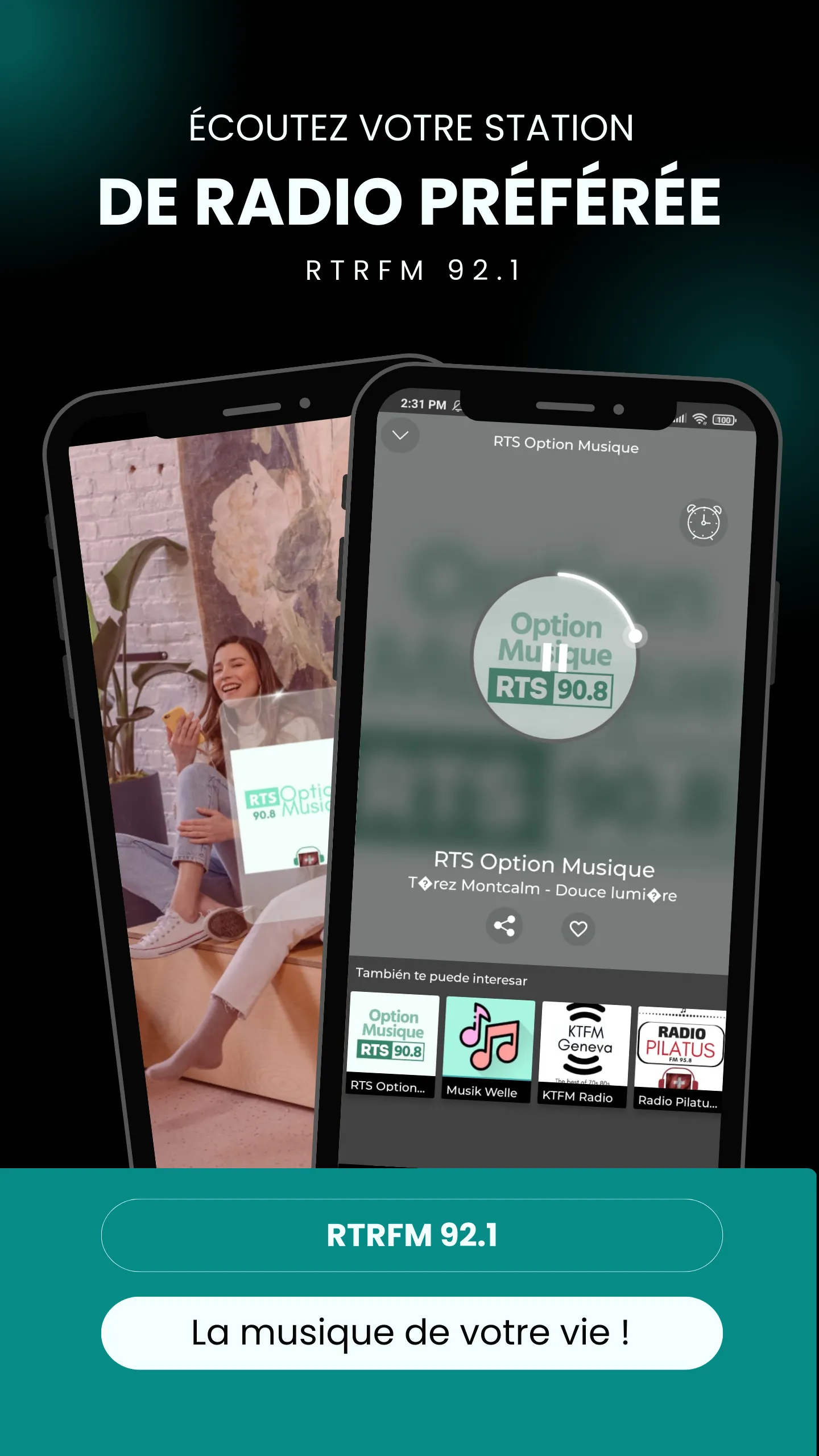 RTS Option Musique  Radio | Indus Appstore | Screenshot