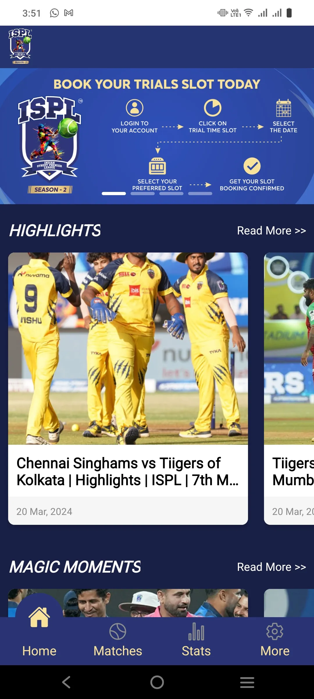 ISPL | Indus Appstore | Screenshot