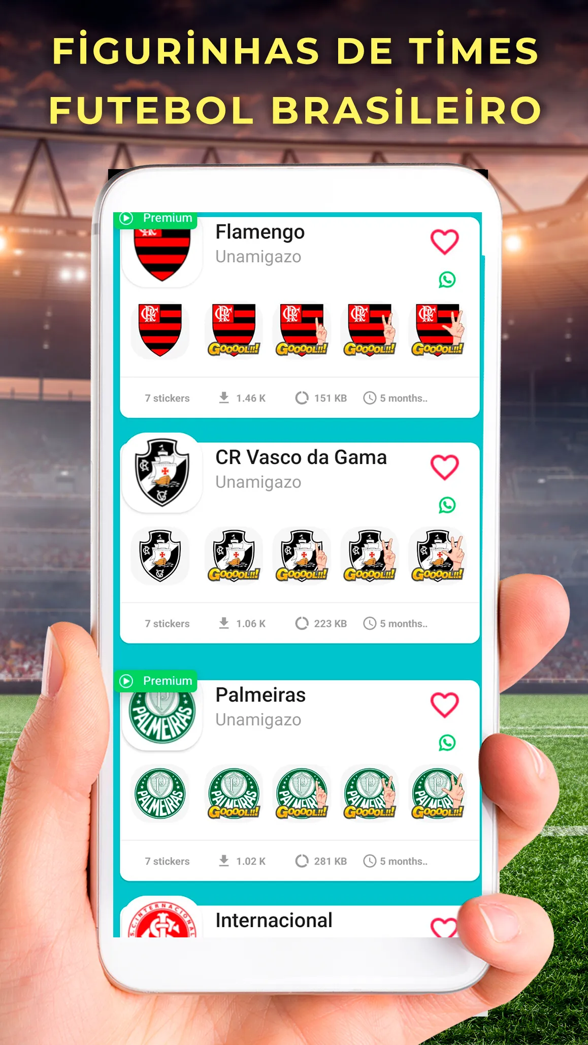 Figurinhas de times de futebol | Indus Appstore | Screenshot