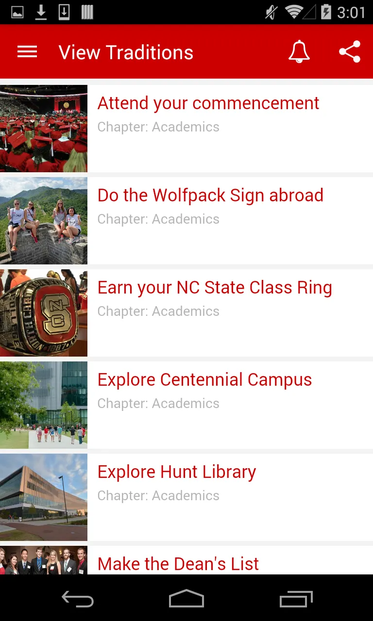 NC State Traditions The Brick | Indus Appstore | Screenshot