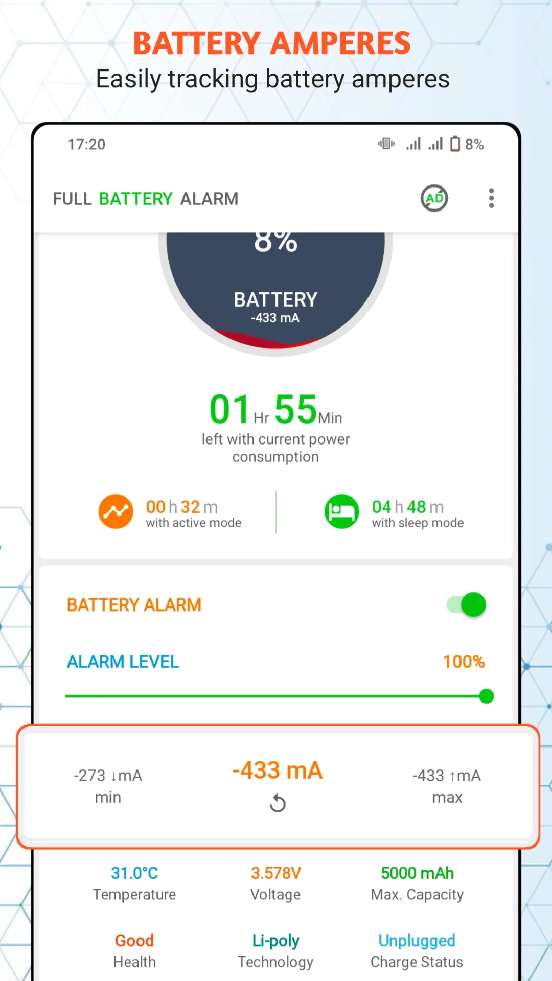 Full Battery Alarm | Indus Appstore | Screenshot