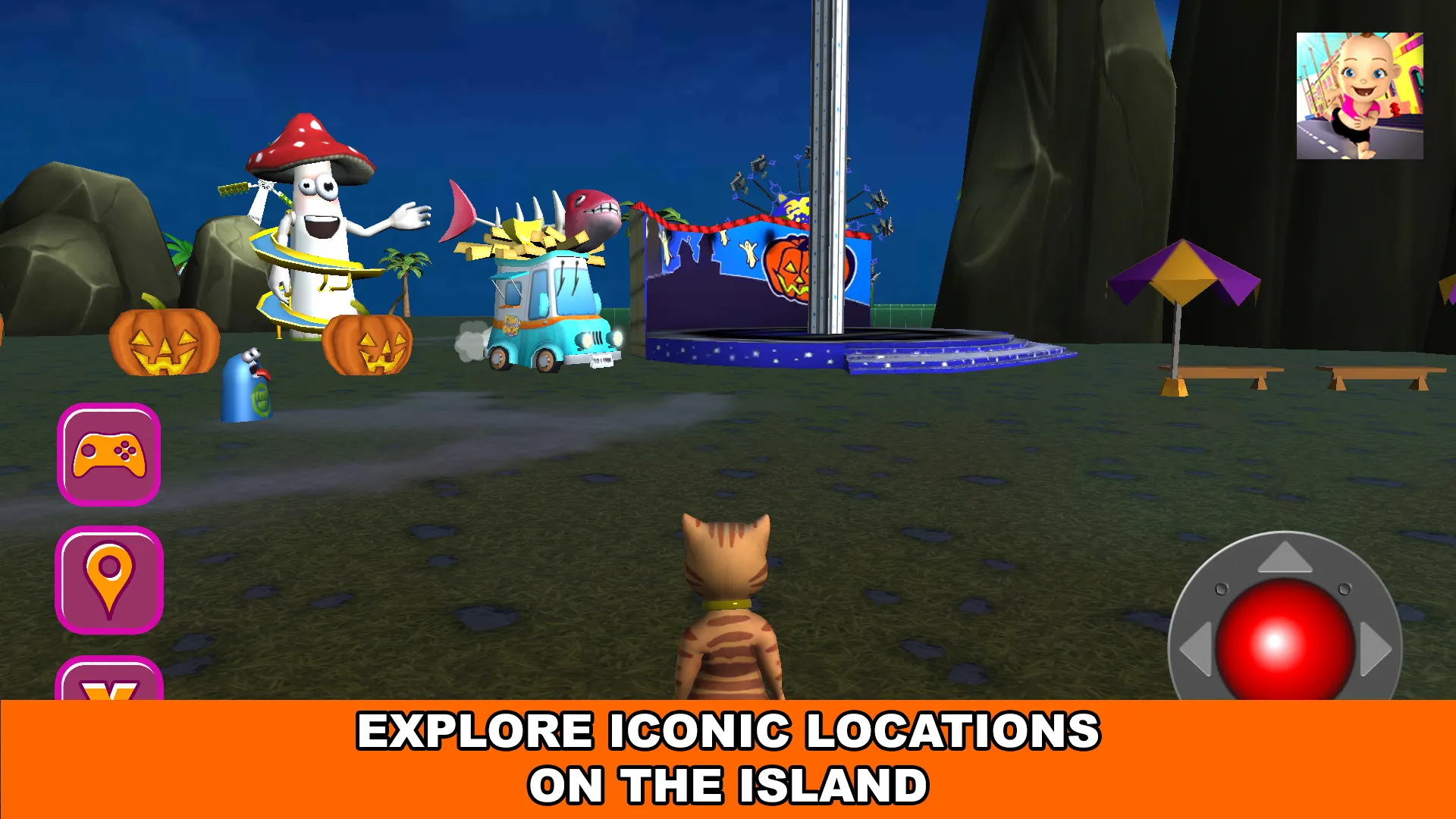 Halloween Cat Theme Park 3D | Indus Appstore | Screenshot