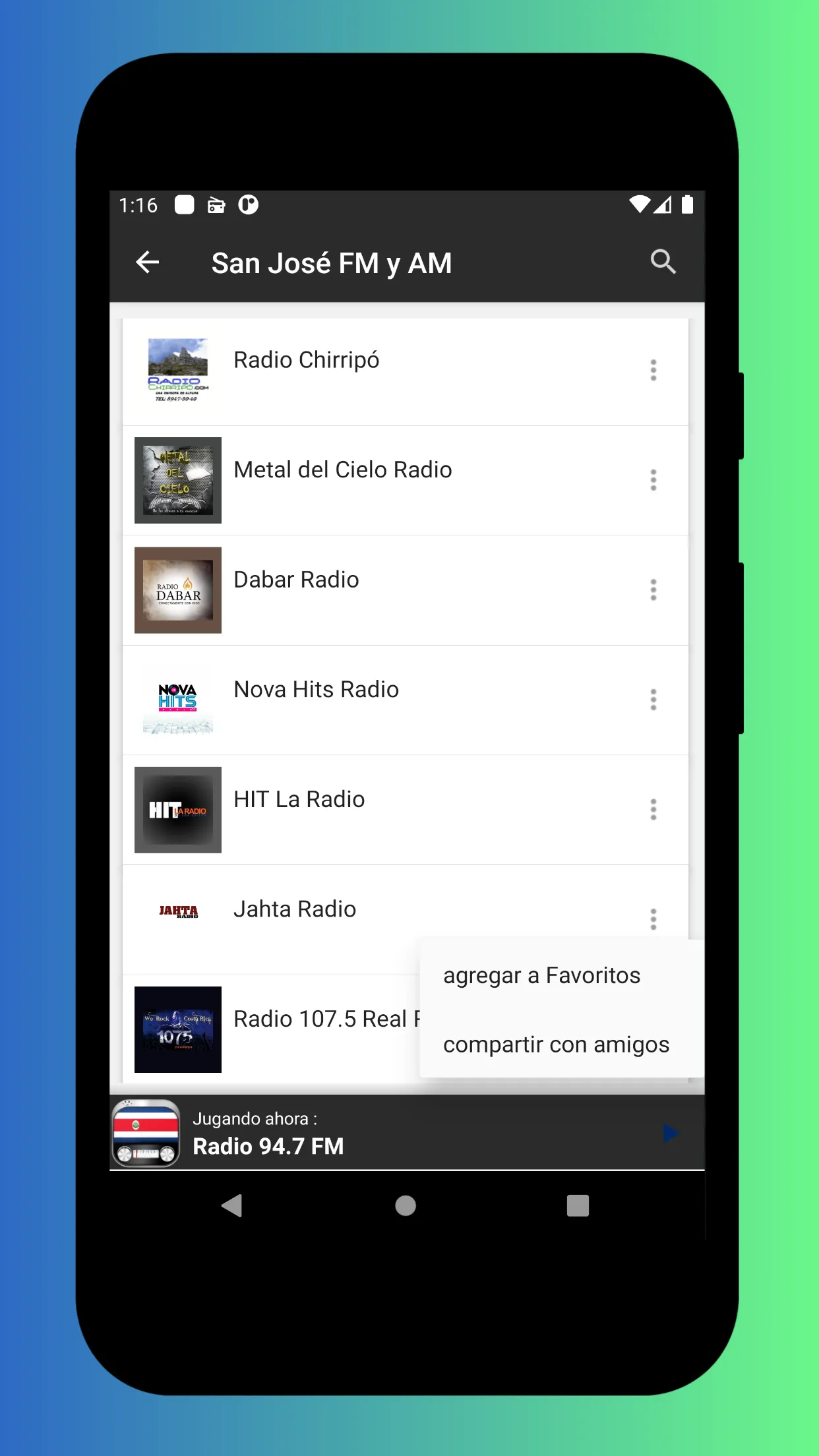 Radio Costa Rica: Radio Online | Indus Appstore | Screenshot