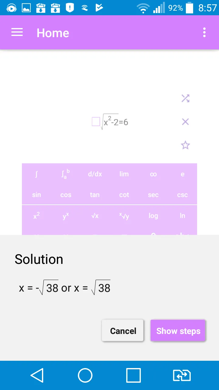 Math Solver | Indus Appstore | Screenshot