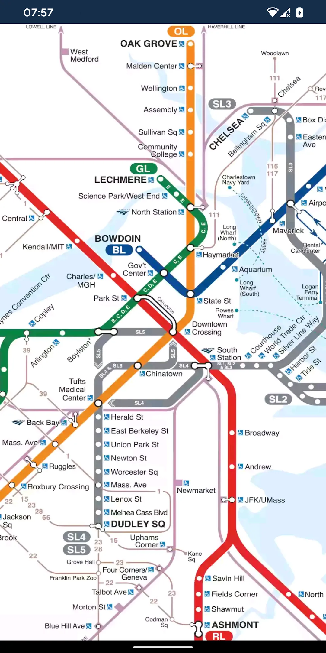 Boston Subway Map (Offline) | Indus Appstore | Screenshot