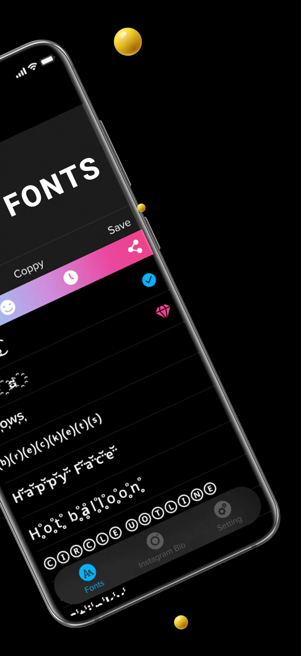 Fonts: Emojis, Symbols | Indus Appstore | Screenshot