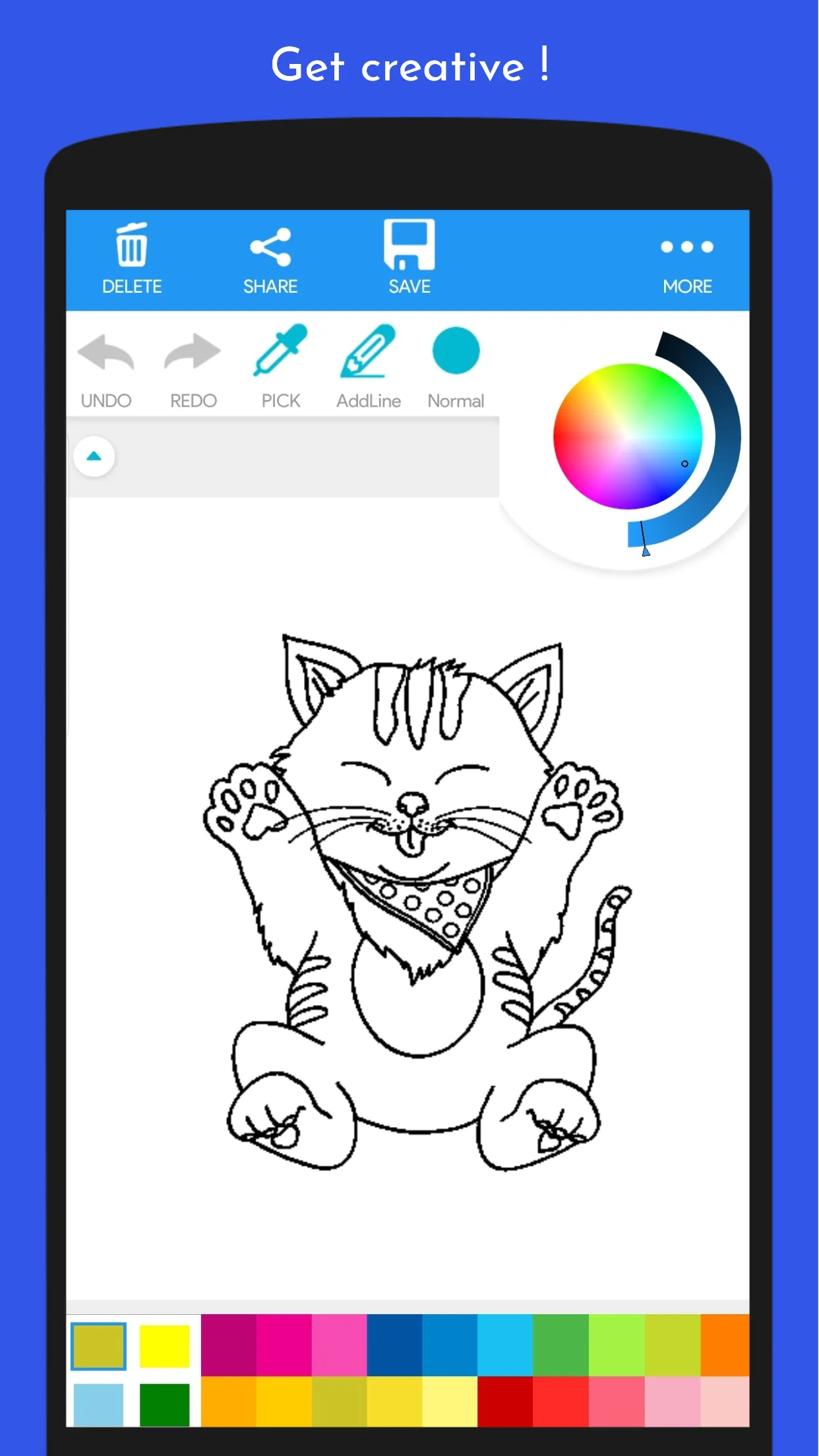 Cute Kitten Coloring Book | Indus Appstore | Screenshot