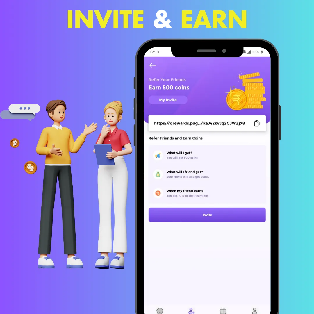 QRewards - Earn Cash & Gifts | Indus Appstore | Screenshot