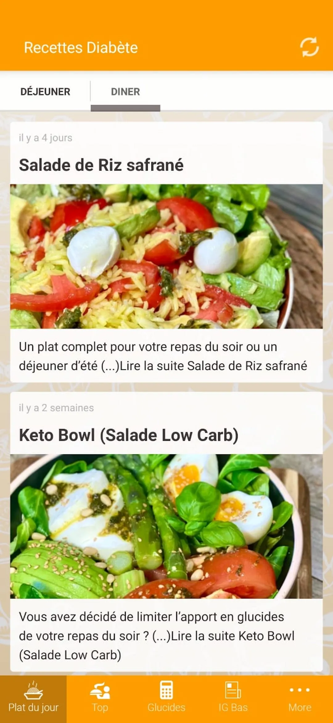 Recettes pour diabétiques | Indus Appstore | Screenshot