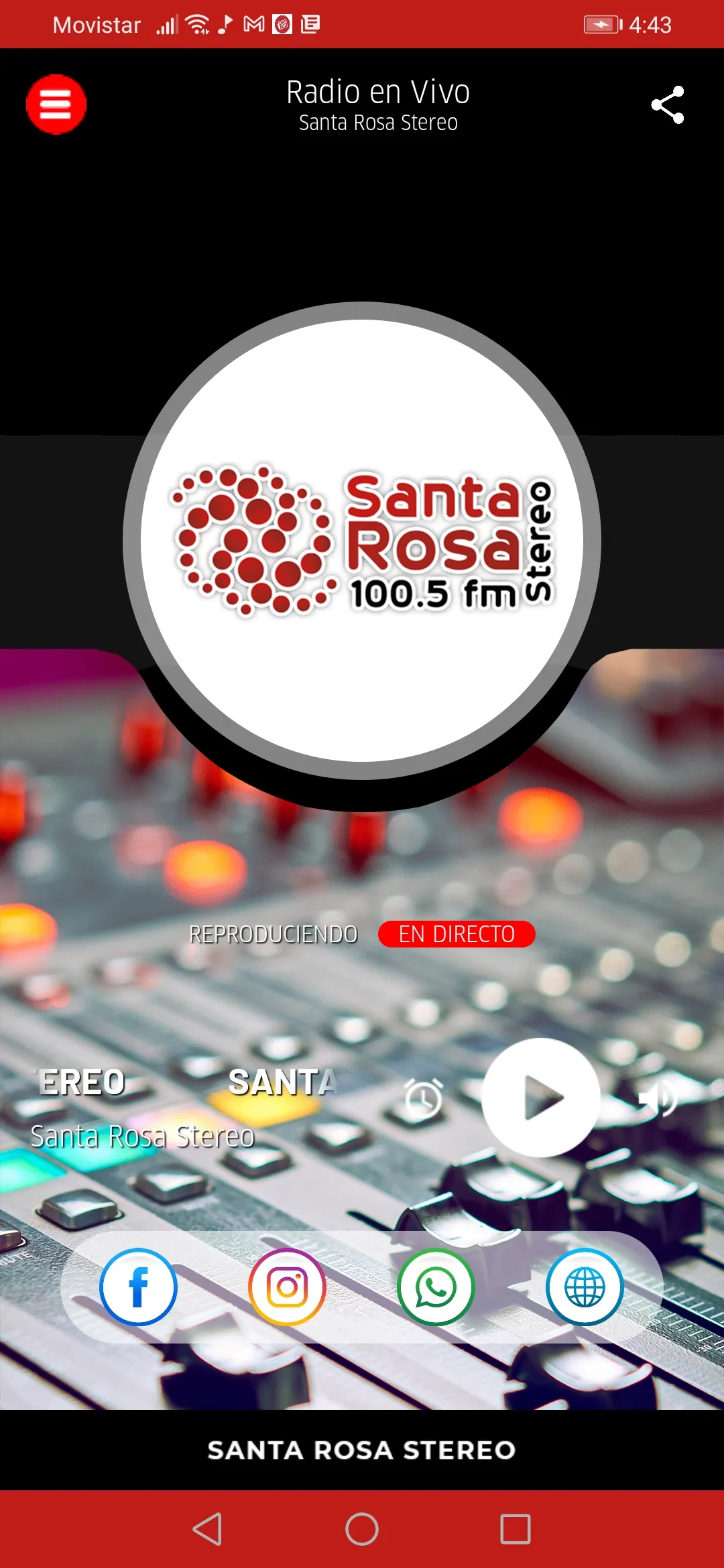 Santa Rosa Stereo | Indus Appstore | Screenshot