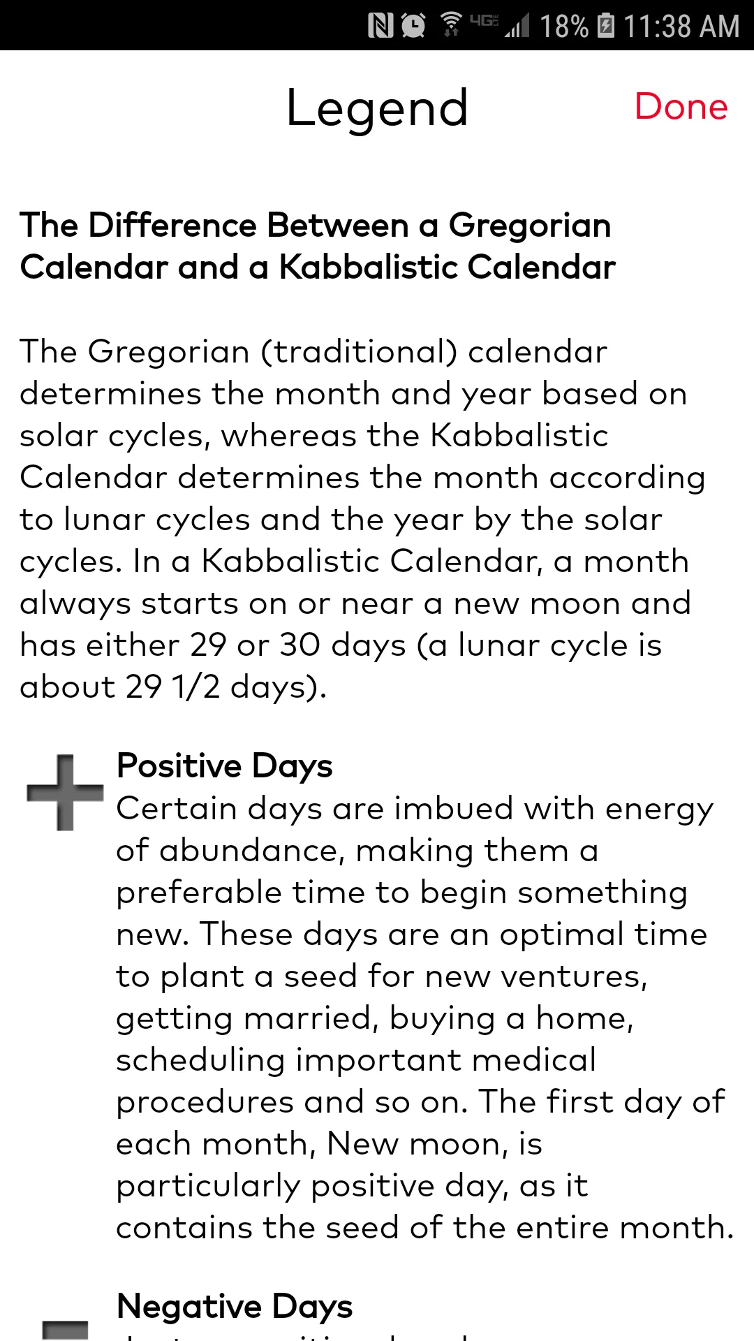 Kabbalistic Calendar | Indus Appstore | Screenshot