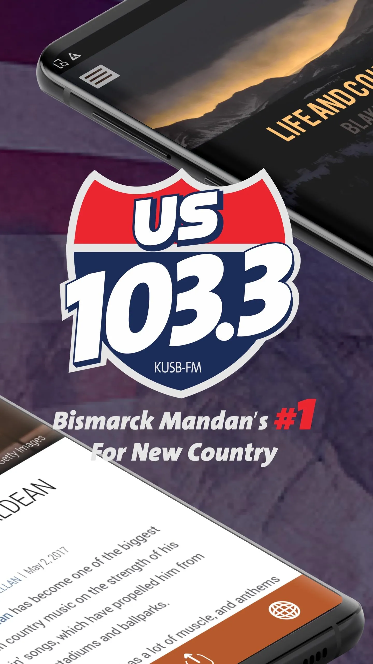 103.3 US Country (KUSB) | Indus Appstore | Screenshot